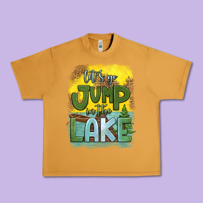 Let's Go Jump In The Lake Urban Heavy Tee Designed By Hra Design Shop