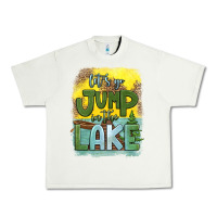 Pistachio let's go jump in the lake Urban Heavy Tee - HRA Design Shop