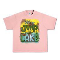 Salmon let's go jump in the lake Urban Heavy Tee - HRA Design Shop