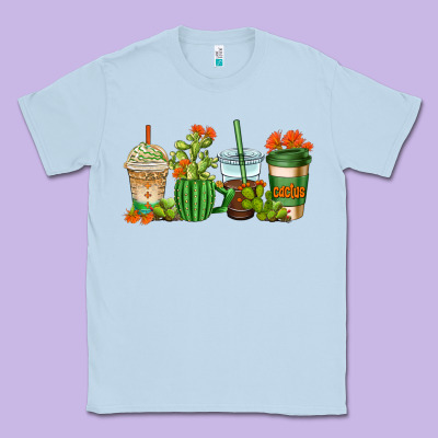 Cactus Coffee Cups Classic Tee Designed By Adodesignshop