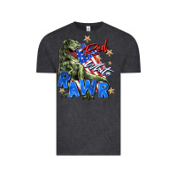 Vintage Black red white rawr Vintage Tee - Zillion Design Studio