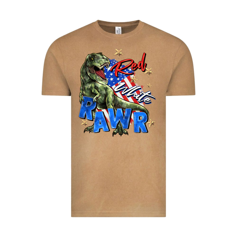 Red White Rawr Vintage Tee by Zillion Design Studio | Teevron