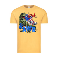 Vintage Mustard red white rawr Vintage Tee - Zillion Design Studio