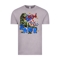 Vintage Zinc red white rawr Vintage Tee - Zillion Design Studio