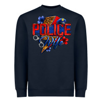 Navy police wife with lightning bolt Heavyweight Sweatshirt - Zillion Design Studio