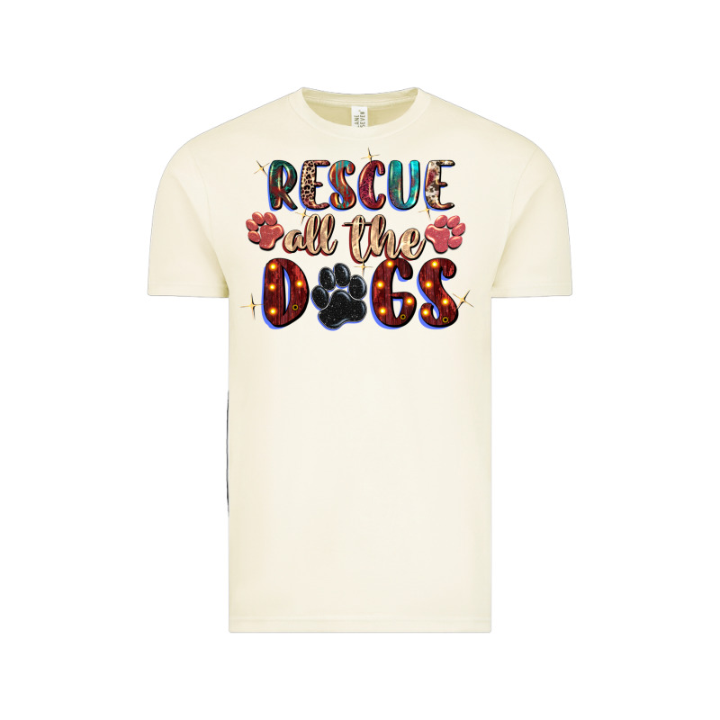 Rescue All The Dogs Vintage Tee by Zillion Design Studio | Teevron