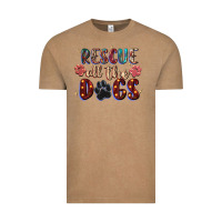 Vintage Coffee rescue all the dogs Vintage Tee - Zillion Design Studio