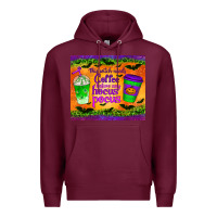Burgundy this witch needs coffee before any hocus pocus tumbler Premium Hoodie - BundleAndBundleShop