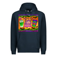 Navy this witch needs coffee before any hocus pocus tumbler Premium Hoodie - BundleAndBundleShop