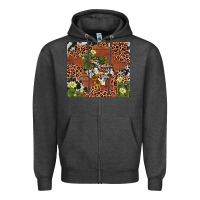 Charcoal Heather texas cactus Zipper Hoodie - AdoDesignShop