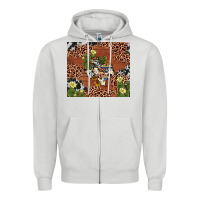 Dove Grey texas cactus Zipper Hoodie - AdoDesignShop