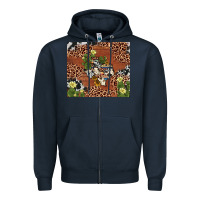 Navy texas cactus Zipper Hoodie - AdoDesignShop