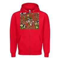 Red texas cactus Zipper Hoodie - AdoDesignShop