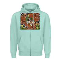 Seafoam texas cactus Zipper Hoodie - AdoDesignShop