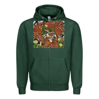 Sports Green texas cactus Zipper Hoodie - AdoDesignShop
