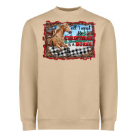 Mushroom all i want for christmas is a horse  with farm Heavyweight Sweatshirt - RanaPortraitStore