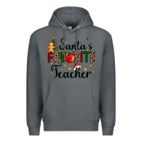 Rock santa's favorite teacher Premium Hoodie - AdoDesignShop