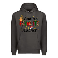 Smoke santa's favorite teacher Premium Hoodie - AdoDesignShop