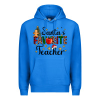 True Royal santa's favorite teacher Premium Hoodie - AdoDesignShop