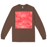 Chestnut valentines day xoxo seamless pattern Long Sleeve Tee - BundleAndBundleShop