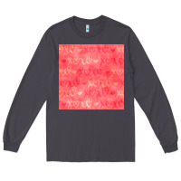 Smoke valentines day xoxo seamless pattern Long Sleeve Tee - BundleAndBundleShop