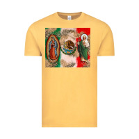 Vintage Mustard Virgin Mary and San Judas Vintage Tee - CTS Tumbler Store