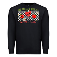 Black my class full of sweet hearts Premium Sweatshirt - MaliasSmallBusiness