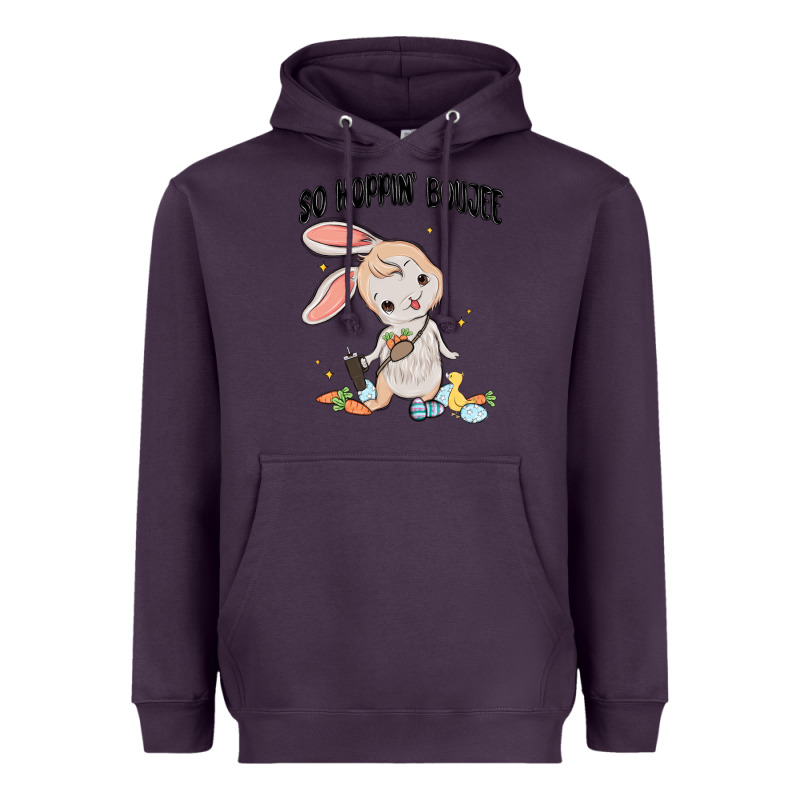 So Hoppin Boujee Easter Bunny  Belt Bag Ins Heavyweight Hoodie by MaliasSmallBusiness | Teevron