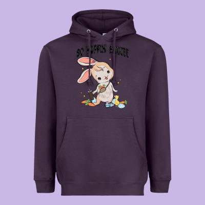 So Hoppin Boujee Easter Bunny  Belt Bag Ins Heavyweight Hoodie Designed By Maliassmallbusiness