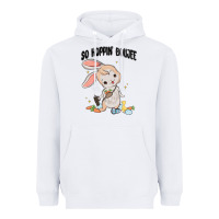 White so hoppin boujee easter bunny  belt bag ins Heavyweight Hoodie - MaliasSmallBusiness