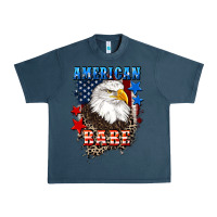 Midnight Navy American Babe  4th of july Urban Heavy Tee - CowGirlArtShop