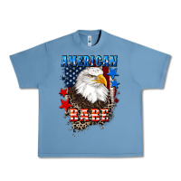 Pebble Blue American Babe  4th of july Urban Heavy Tee - CowGirlArtShop