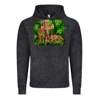 Vintage Black st patrick's day lucky cow family Vintage Hoodie - RanaPortraitStore