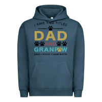 Pigment Midnight Navy i have two titles dad and grandpa Urban Hoodie - Bettercallsaul