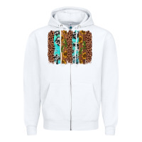 White sunflower cactus leopard brushstroke Zipper Hoodie - AdoDesignShop