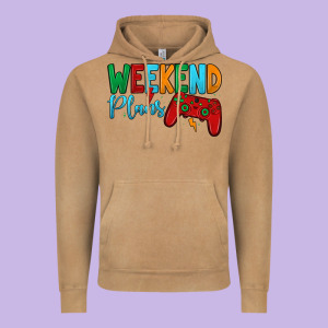 Weekend Plans Vintage Hoodie Designed By Jahusdesignshop