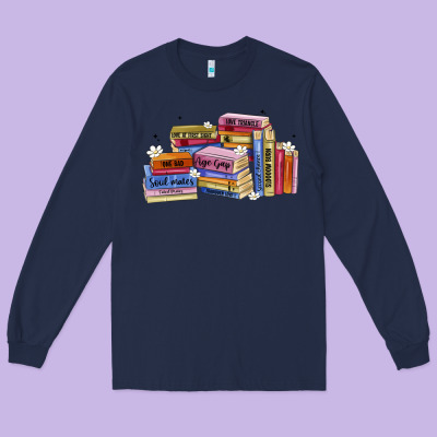 Book Tropes Long Sleeve Tee Designed By Artiststas