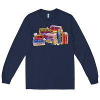 Navy book tropes Long Sleeve Tee - Artiststas