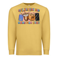 Antique Gold can't talk right now doing mom stuff Premium Sweatshirt - MaliasSmallBusiness