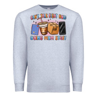 Heather Grey can't talk right now doing mom stuff Premium Sweatshirt - MaliasSmallBusiness