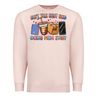 Pale Pink can't talk right now doing mom stuff Premium Sweatshirt - MaliasSmallBusiness