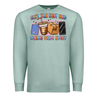 Seafoam can't talk right now doing mom stuff Premium Sweatshirt - MaliasSmallBusiness