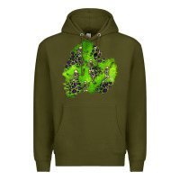 Army Green halloween patch 3 Premium Hoodie - BundleAndBundleShop