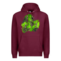 Burgundy halloween patch 3 Premium Hoodie - BundleAndBundleShop