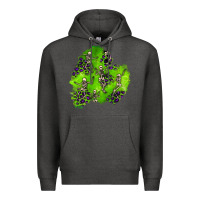 Charcoal Heather halloween patch 3 Premium Hoodie - BundleAndBundleShop