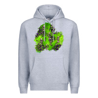 Heather Grey halloween patch 3 Premium Hoodie - BundleAndBundleShop