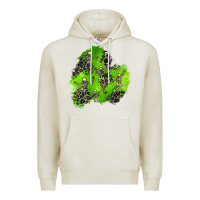 Oatmeal Heather halloween patch 3 Premium Hoodie - BundleAndBundleShop