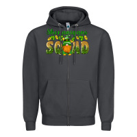 Smoke shenanigans squad gnomes shamrock gold leopard glitter Zipper Hoodie - Artiststas