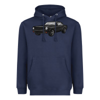 Navy classic car Heavyweight Hoodie - MaliasSmallBusiness