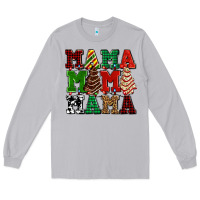 Moon Dust mama mama mama with christmas lights and christmas tree cakes Long Sleeve Tee - AdoDesignShop
